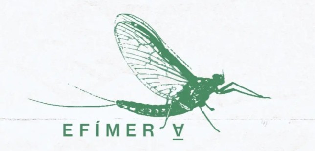 logotip del Festival Efímera de Calders amb la il·lustració d’un insecte