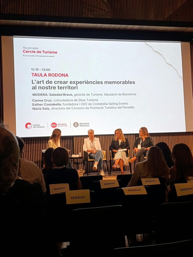 Carme Cruz de Slow Turisme a la taula rodona de la 15a Jornada del Cercle de Turisme